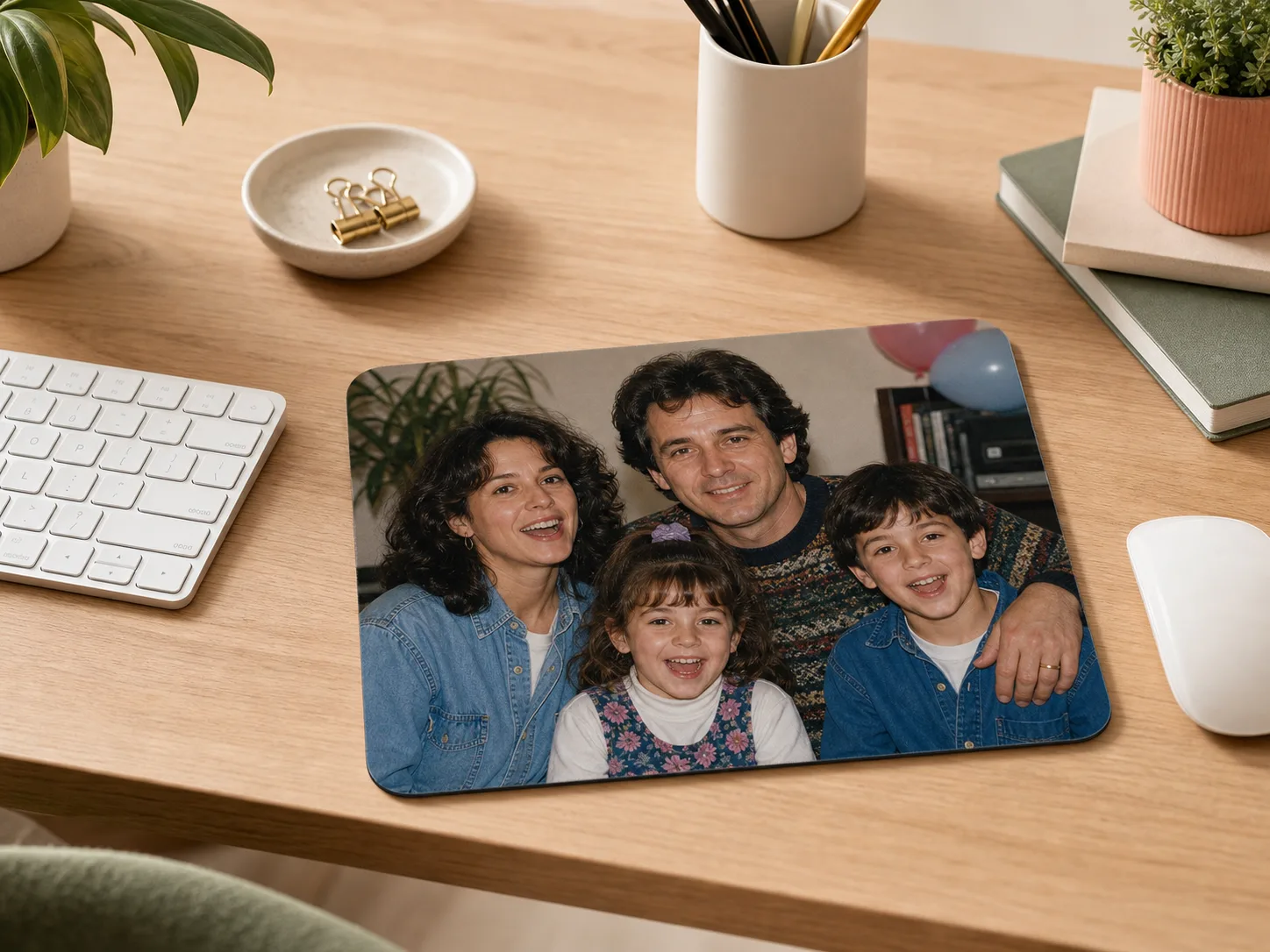 Muismat met gerestaureerde familiefoto